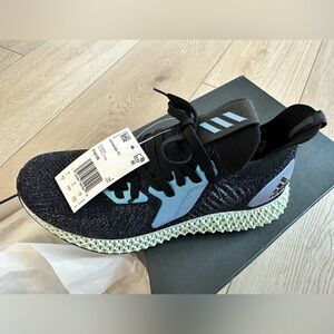 Adidas AlphaEdge 4D Black and Light Blue Running Shoes Men’s size 8.5